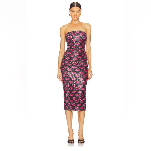 Le Superbe tube dress in hot lips